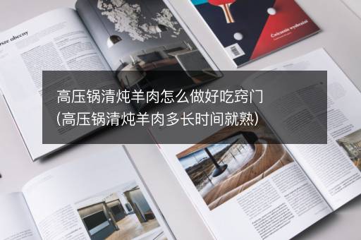 高压锅清炖羊肉怎么做好吃窍门(高压锅清炖羊肉多长时间就熟)
